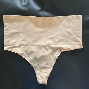 Pink High Waist Thong
